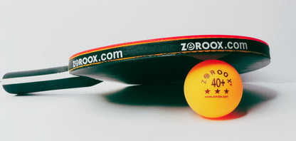 ZOROOX Professional Table Tennis Balls (3 Star) - White | Orange - Pack Of 18, 40+ ABS 2.7G 40 mm